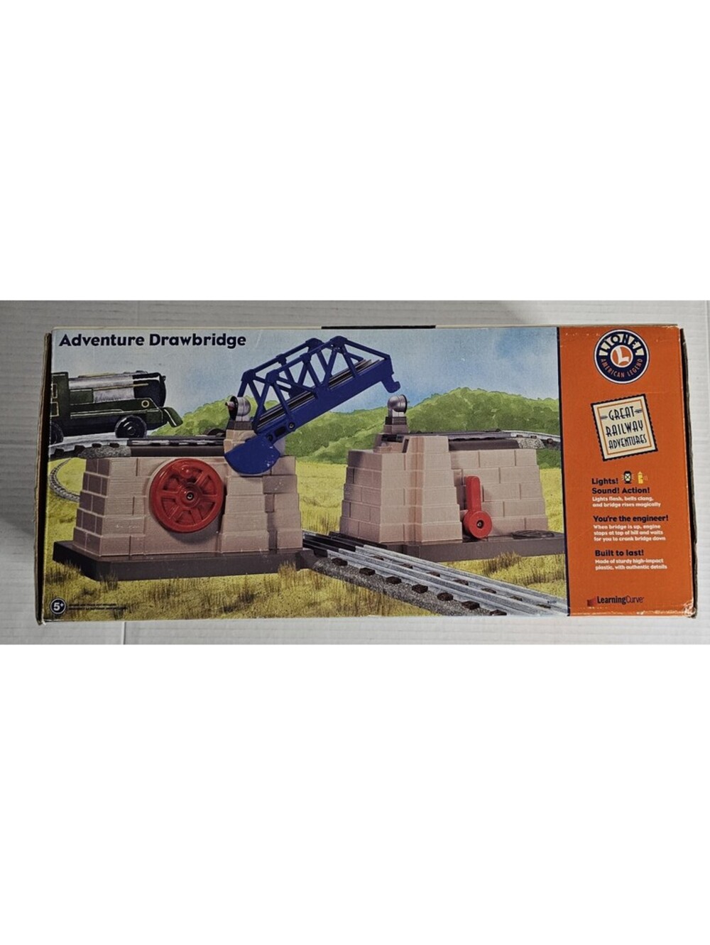 New NIB Lionel Train Great Railway Adventure Drawbridge Learning Curve 1999